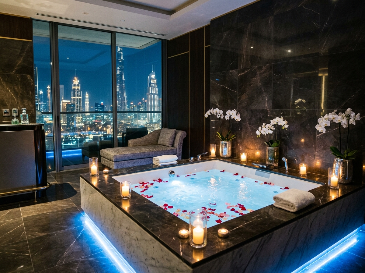 VIP Room Jacuzzi Massage at Orchid Spa Dubai